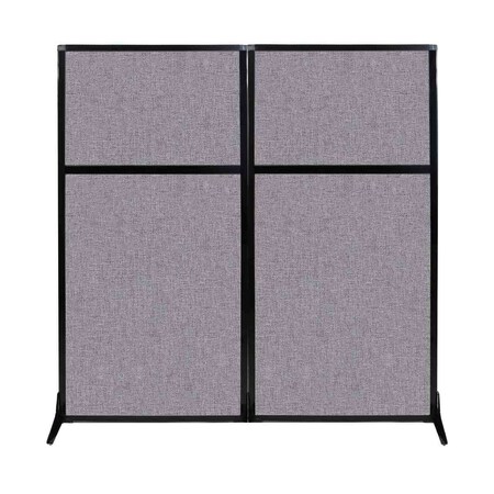 Versare Work Station Screen 66" x 70" Cloud Gray Fabric 1841208